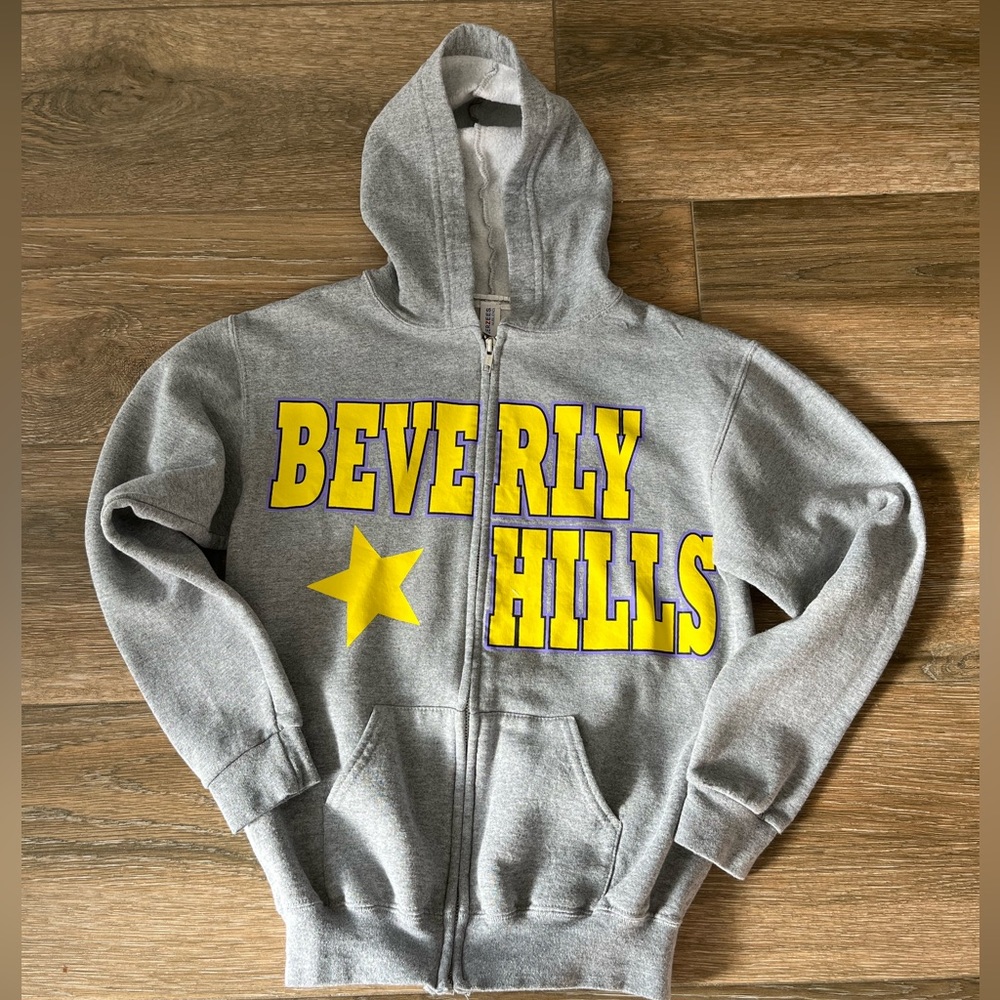😎 Beverly Hills 😎 Hooded Zip Up Sweatshirt